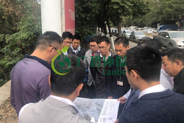 大良街道、順控環(huán)保水務(wù)等領(lǐng)導(dǎo)到金陡涌黑臭水體治理現(xiàn)場視察工作(圖4)